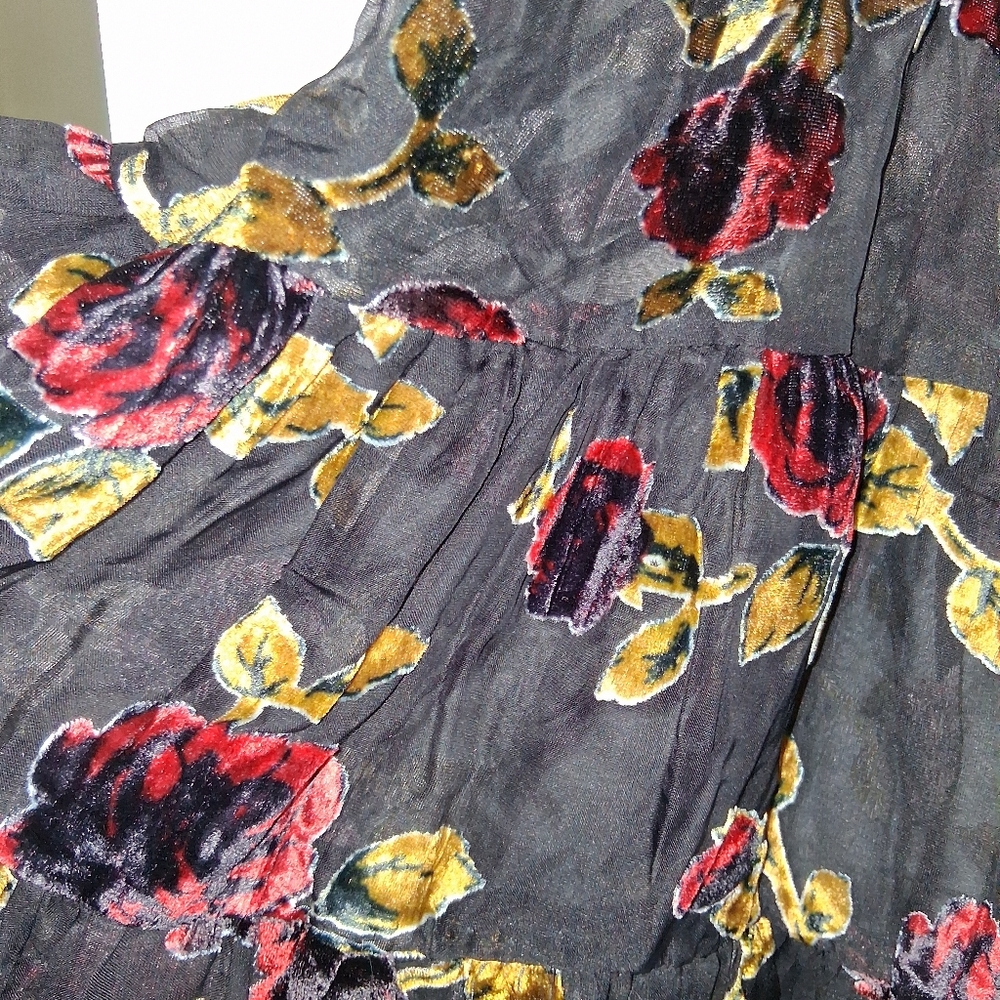 Dolls Kill Black Floral Mini Dress - Picture 4 of 12